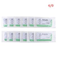 12 szt. Igła szew nylonowy monofilament nieuszkodzony szew medyczny szew nici do medycznego szycia chirurgicznego zestaw do ćwiczeń 6